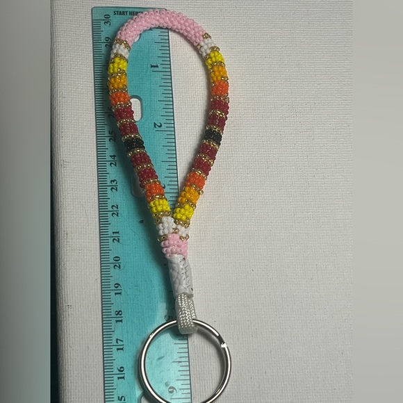 Colorful Beaded Keychain Loop - Picture 2 of 3